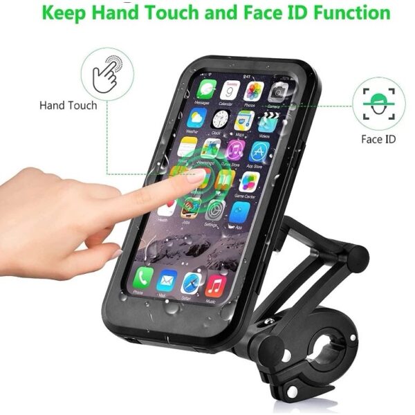 Waterproof case for phone holder